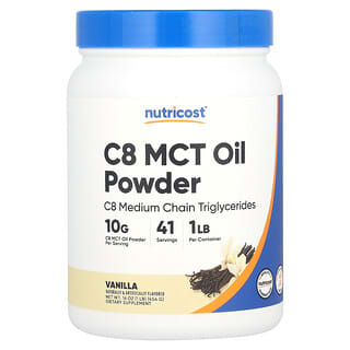 Nutricost C8 MCT Oil Powder: Boost Energy & Focus with 10g C8 Per Serving