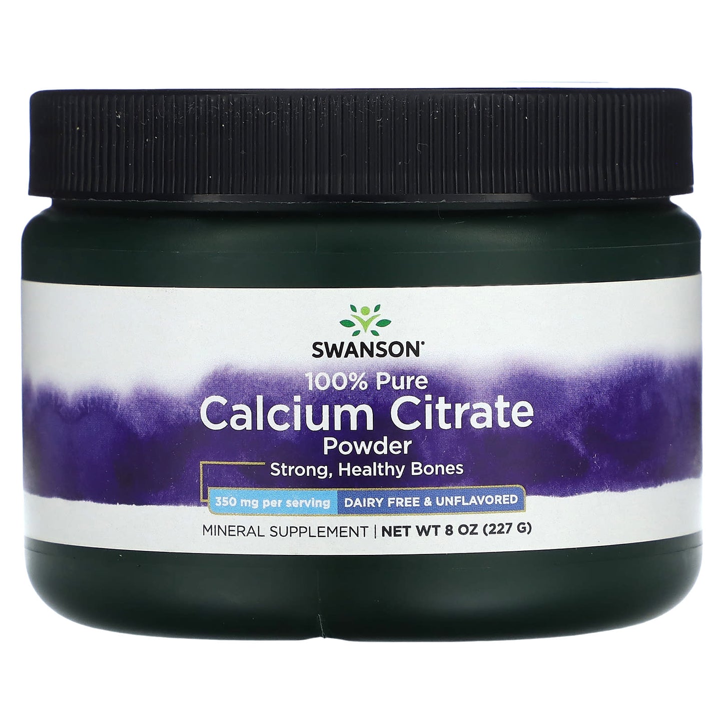 Swanson, 100% Pure Calcium Citrate Powder, Unflavored, 8 oz (227 g) - Image 1