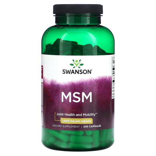 Swanson, MSM, 1,000 mg, 240 Capsules - Image 1