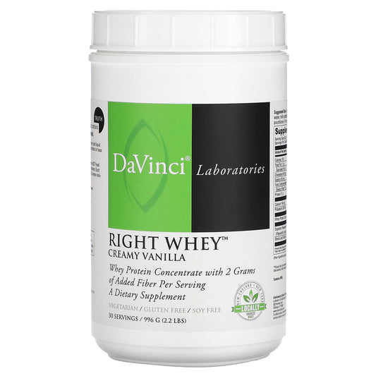 DaVinci Laboratories Right Whey Creamy Vanilla 2.2lbs Protein Supplement - Image 1