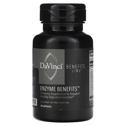 DaVinci Labs Enzyme Benefits Supplement for Healthy Digestion, 90 Capsules - Image 1