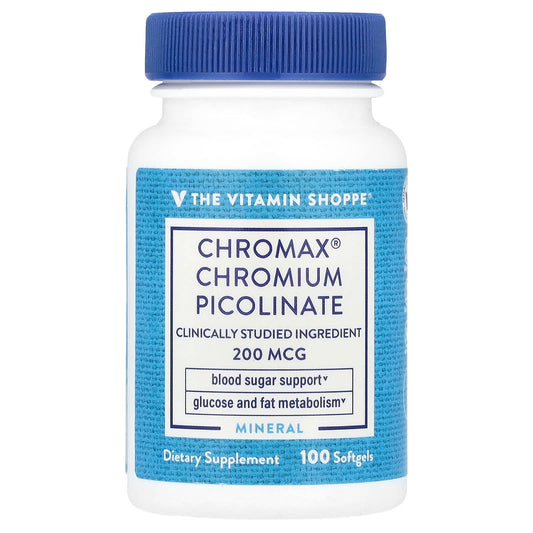 The Vitamin Shoppe, Chromax® Chromium Picolinate, 200 mcg, 100 Softgels - Image 1