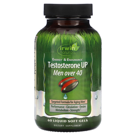 Irwin Naturals Testosterone UP for Men Over 40 Liquid Soft-Gels - Image 1