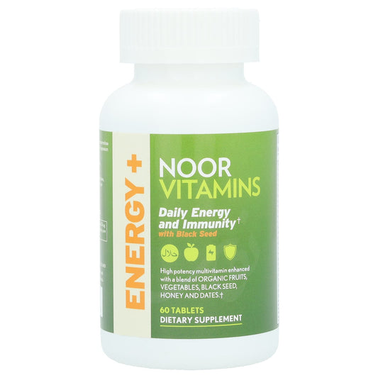 Noor Vitamins, Daily Energy and Immunity with Black Seed , 60 Tablets - Image 1