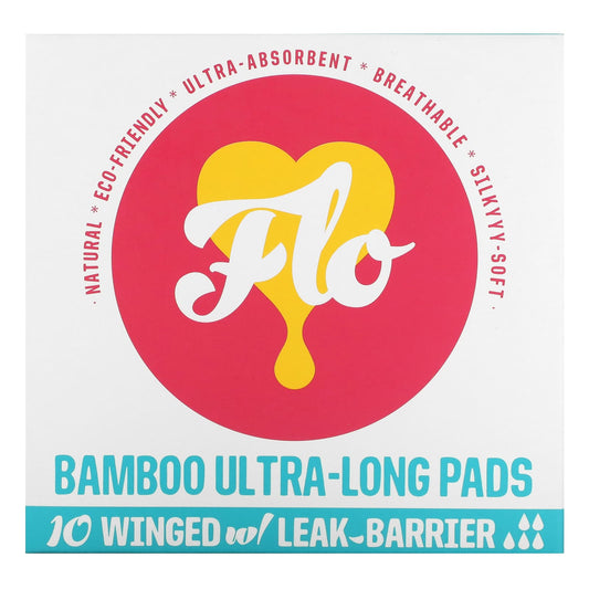 Bamboo Ultra-Long Period Pads with Leak Barrier - Cruelty-Free - Image 1