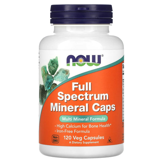 NOW Foods, Full Spectrum Mineral Caps, 120 Veg Capsules - Image 1