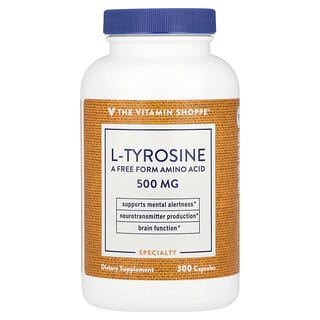 L-Tyrosine 500mg, 300 Capsules - Mental Alertness & Brain Function