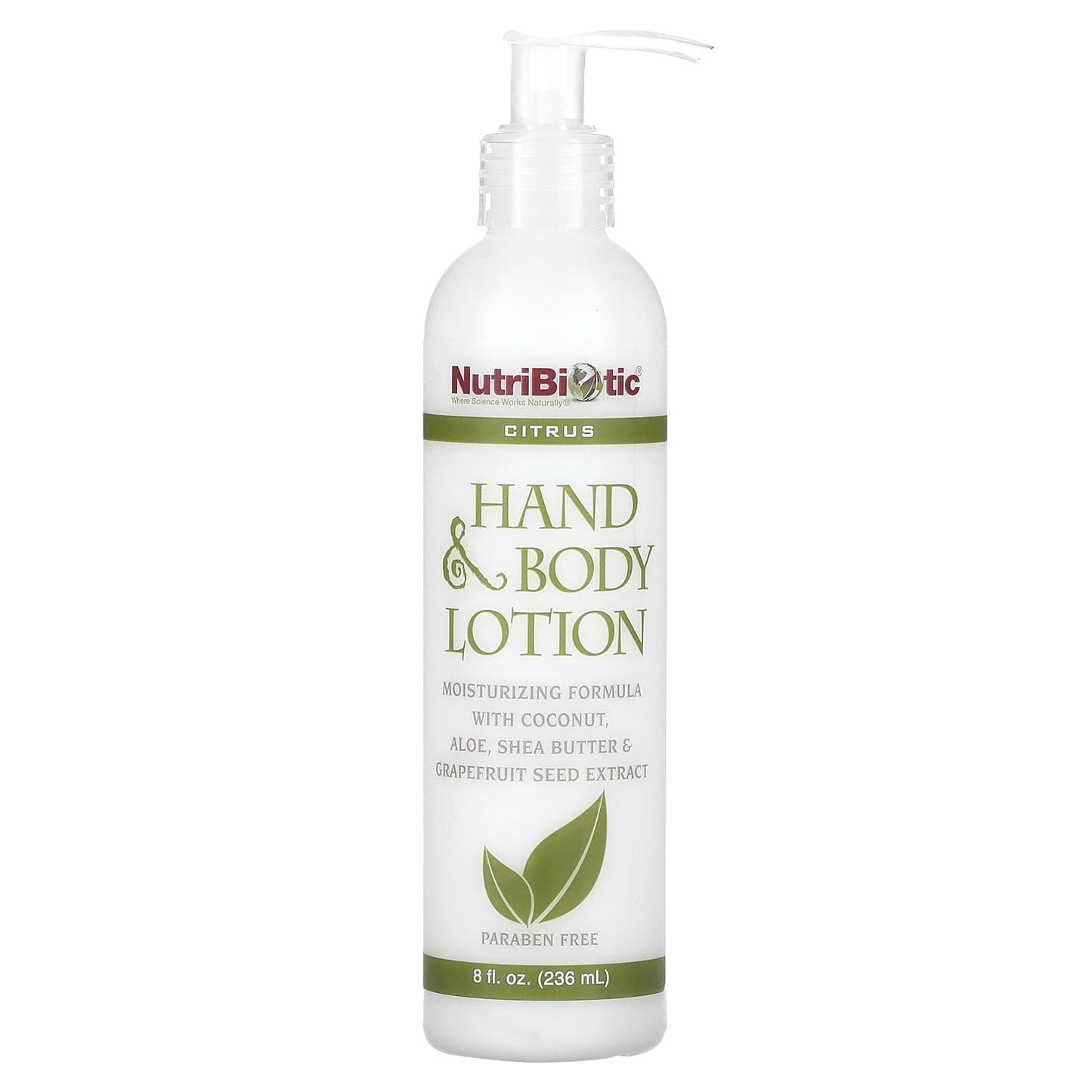 NutriBiotic, Hand & Body Lotion, Citrus, 8 fl oz (236 ml) - Image 1