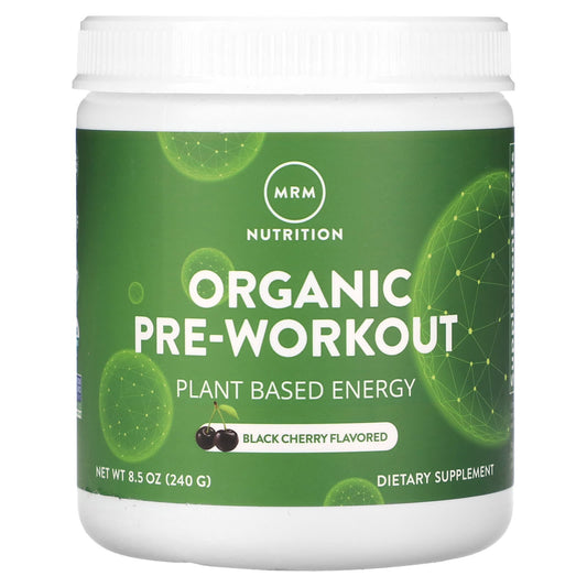 MRM Nutrition, Organic Pre-Workout, Black Cherry, 8.5 oz (240 g) - Image 1