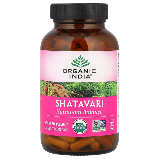 Organic India, Shatavari, 180 Vegetarian Caps (400 mg per Capsule) - Image 1