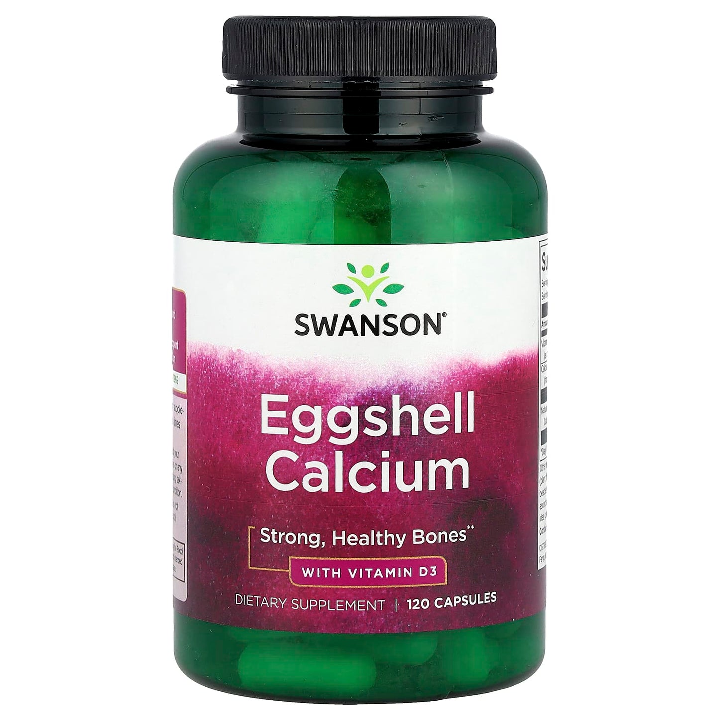 Swanson, Eggshell Calcium With Vitamin D3, 120 Capsules - Image 1