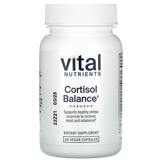 Vital Nutrients, Cortisol Balance, 30 Vegan Capsules - Image 1