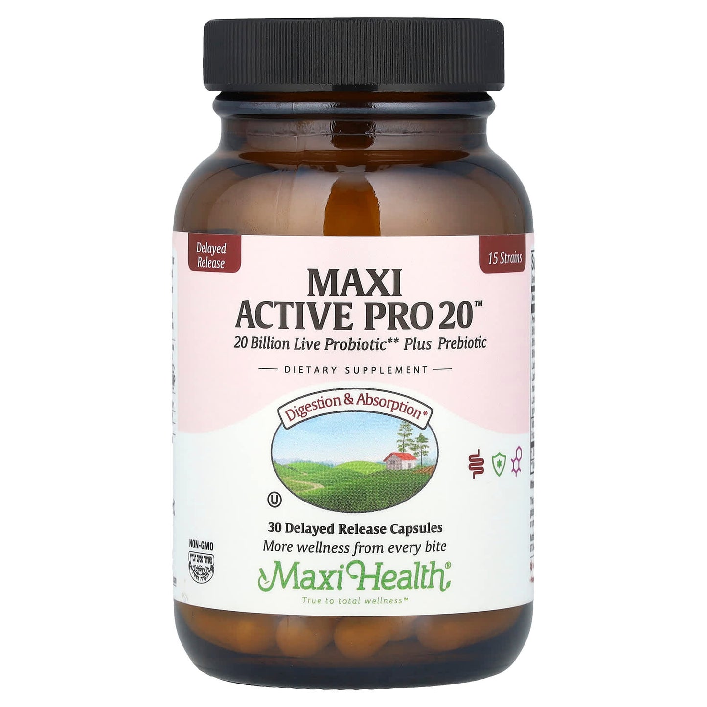 Maxi Health, Maxi Active Pro 20™, 20 Billion , 30 Delayed Release Capsules - Image 1