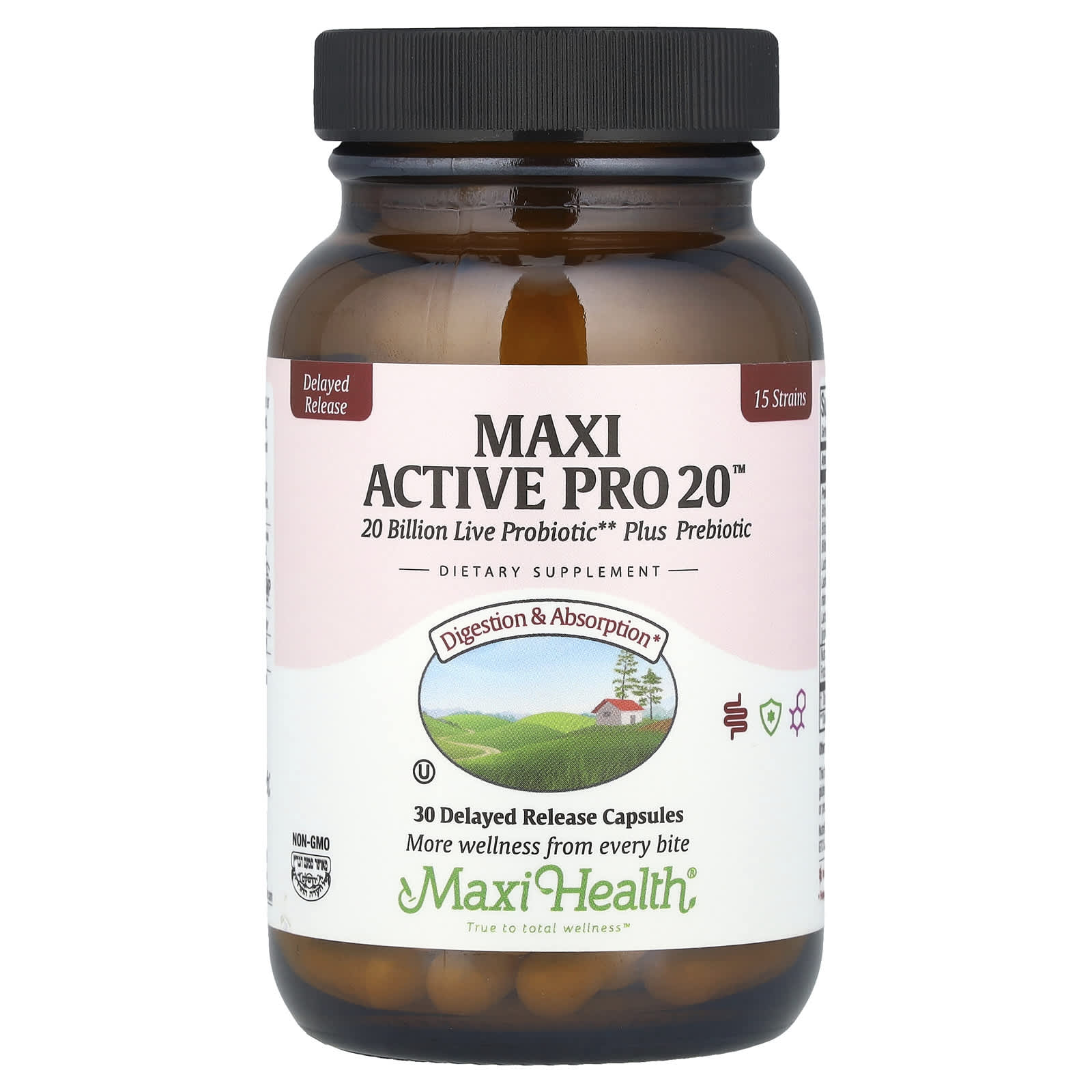 Maxi Health, Maxi Active Pro 20™, 20 Billion , 30 Delayed Release Capsules - Image 1