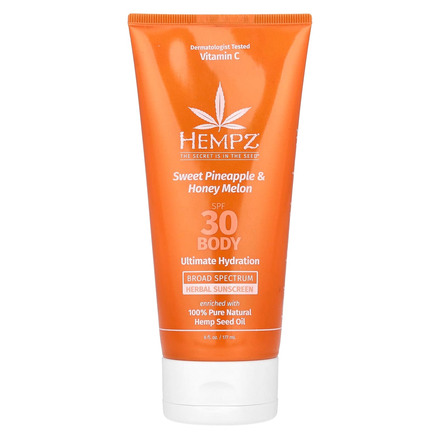 Hempz SPF 30 Sweet Pineapple & Honey Melon Body Sunscreen, 6 fl oz (177 ml) - Image 1