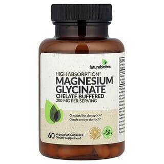 FutureBiotics Magnesium Glycinate 100mg Per Capsule (60 Vegetarian Capsules)