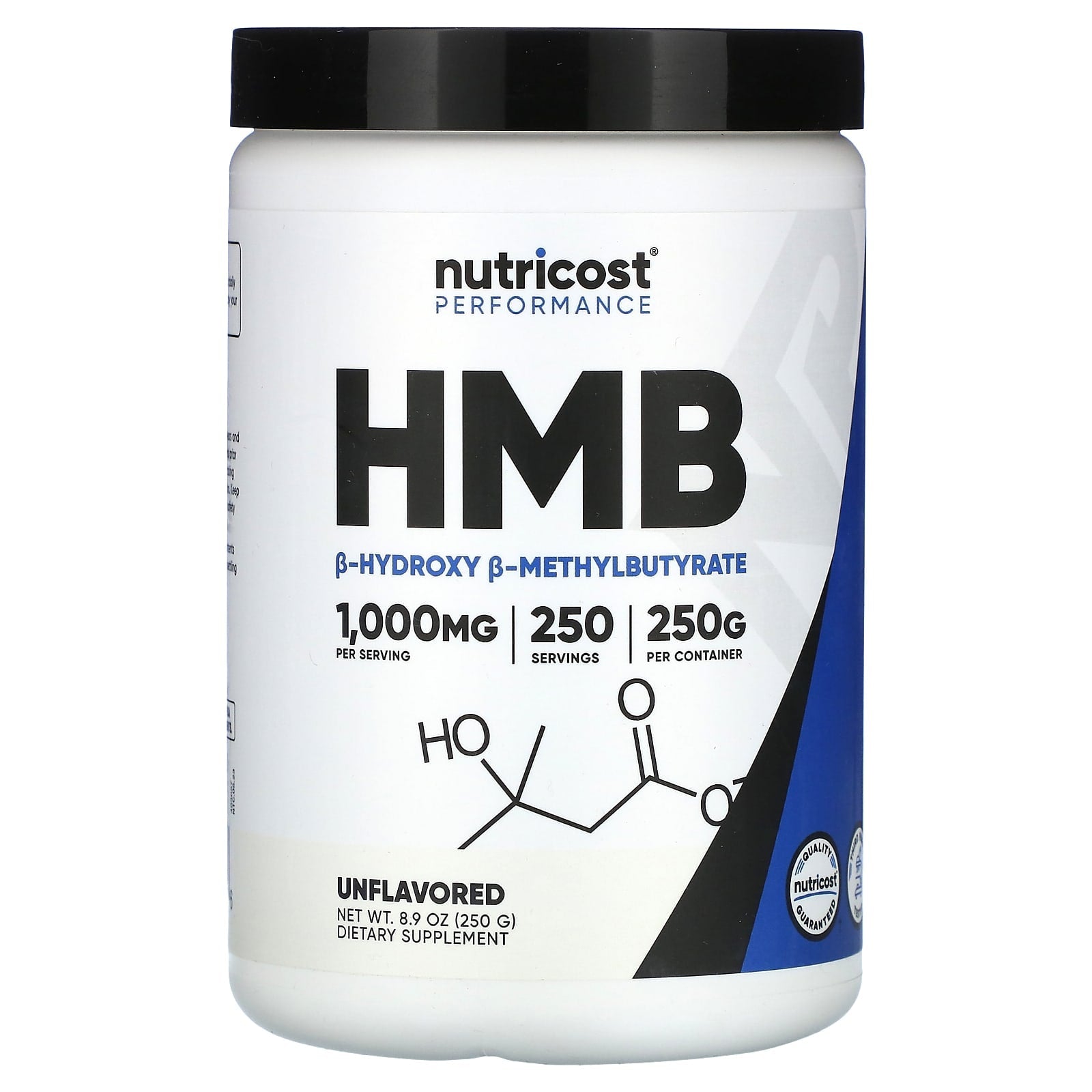 Nutricost, Performance, HMB, Unflavored, 8.9 oz (250 g) - Image 1