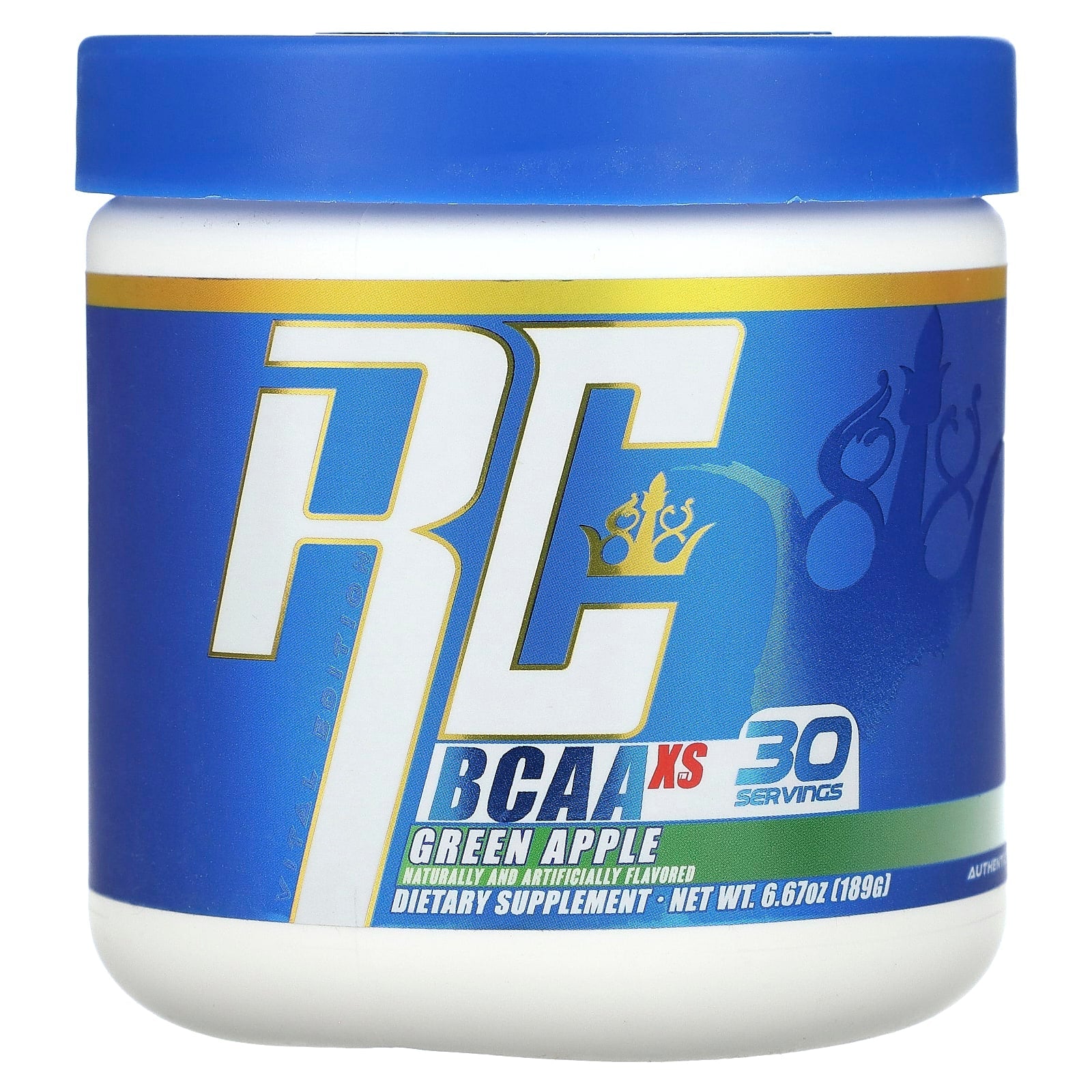 Ronnie Coleman, Vital Edition, BCAA XS, Green Apple, 6.67 oz (189 g) - Image 1
