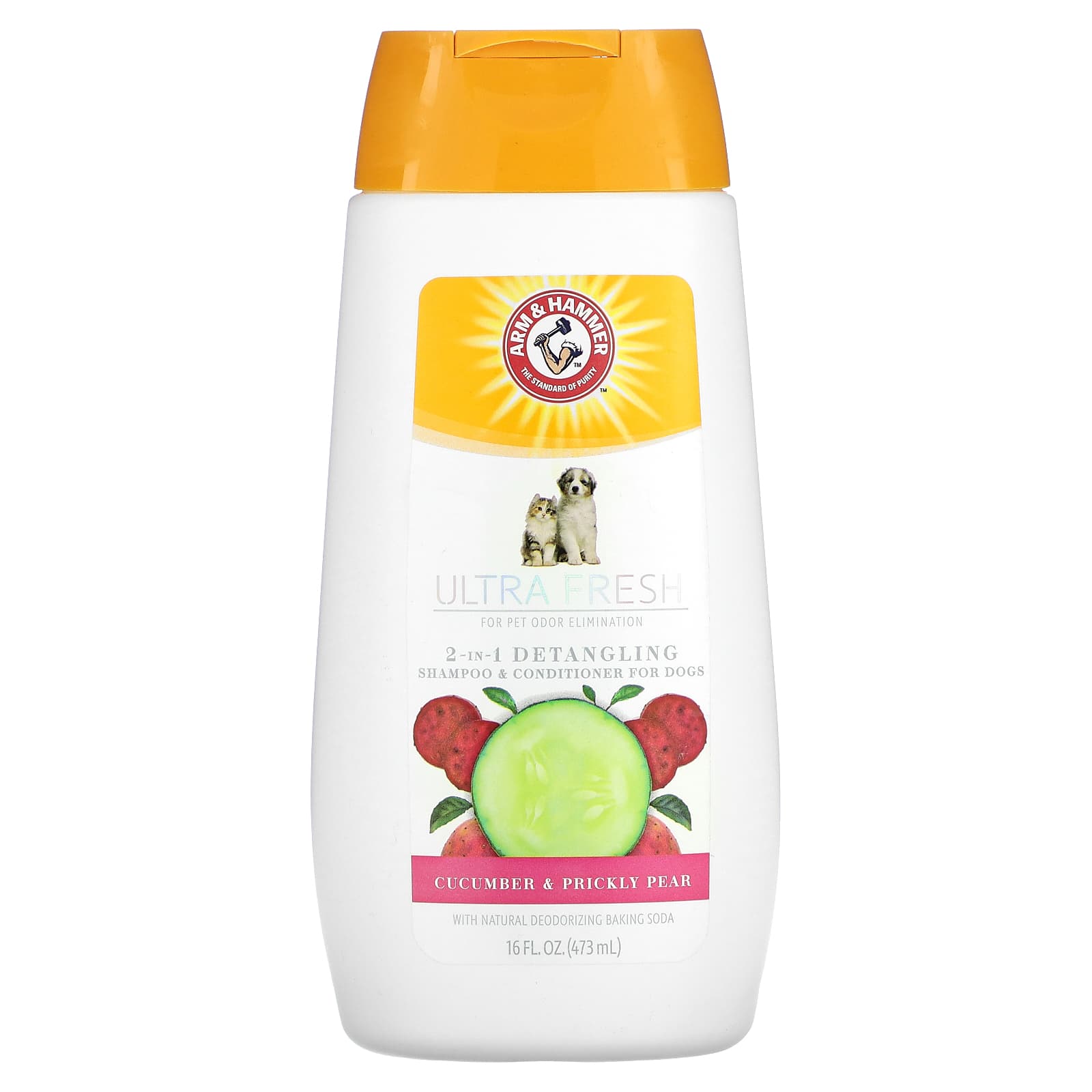 Arm & Hammer 2-in-1 Detangling Shampoo & Conditioner for Dogs - Cucumber & Prickly Pear, 16 fl oz - Image 1