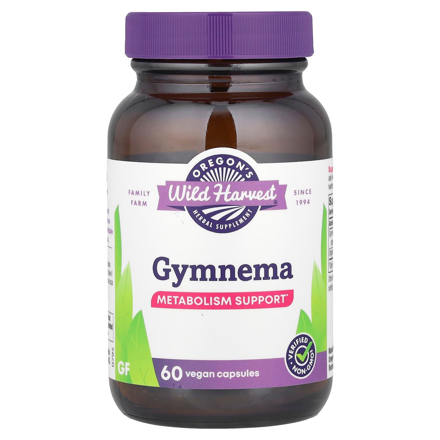 Oregon's Wild Harvest, Gymnema, 60 Vegan Capsules - Image 1