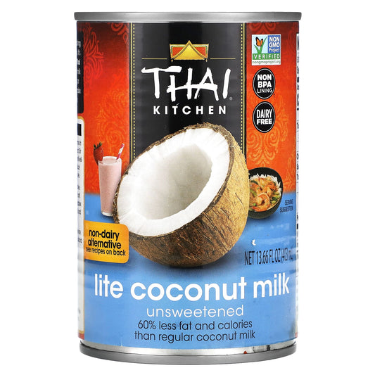 Thai Kitchen, Lite Coconut Milk, Unsweetened, 13.66 fl oz (403 ml) - Image 1