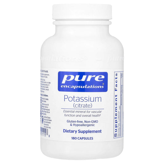 Pure Encapsulations, Potassium (Citrate), 200 mg, 180 Capsules - Image 1