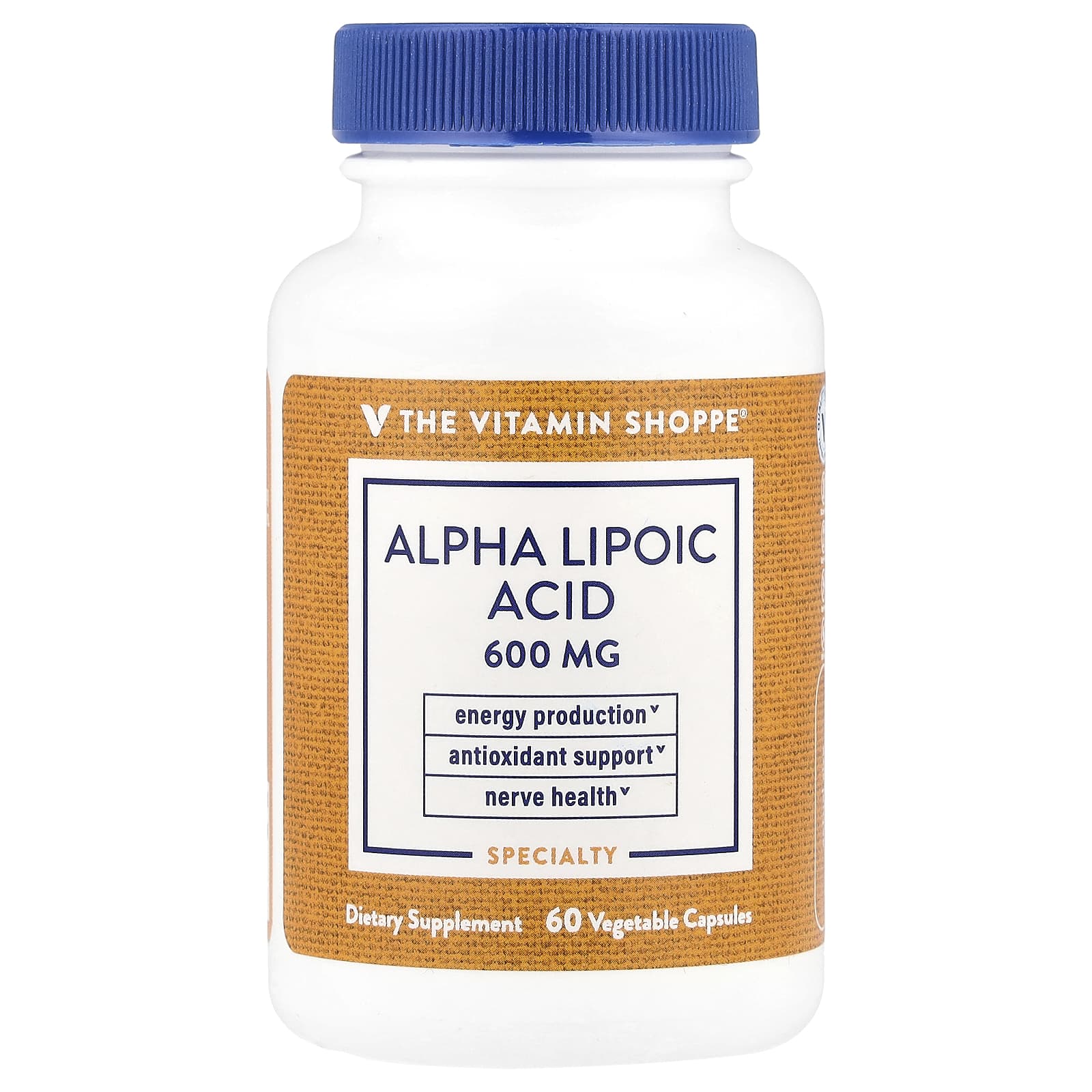 The Vitamin Shoppe, Alpha Lipoic Acid, 600 mg, 60 Vegetable Capsules - Image 1