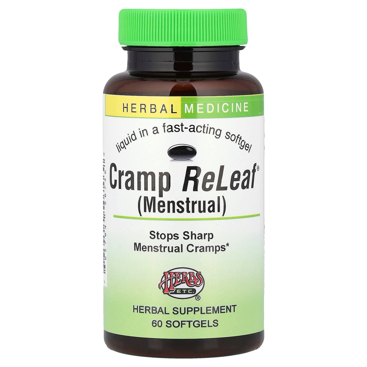 Natural Menstrual Cramp Relief Softgels by Herbs Etc. - Image 1