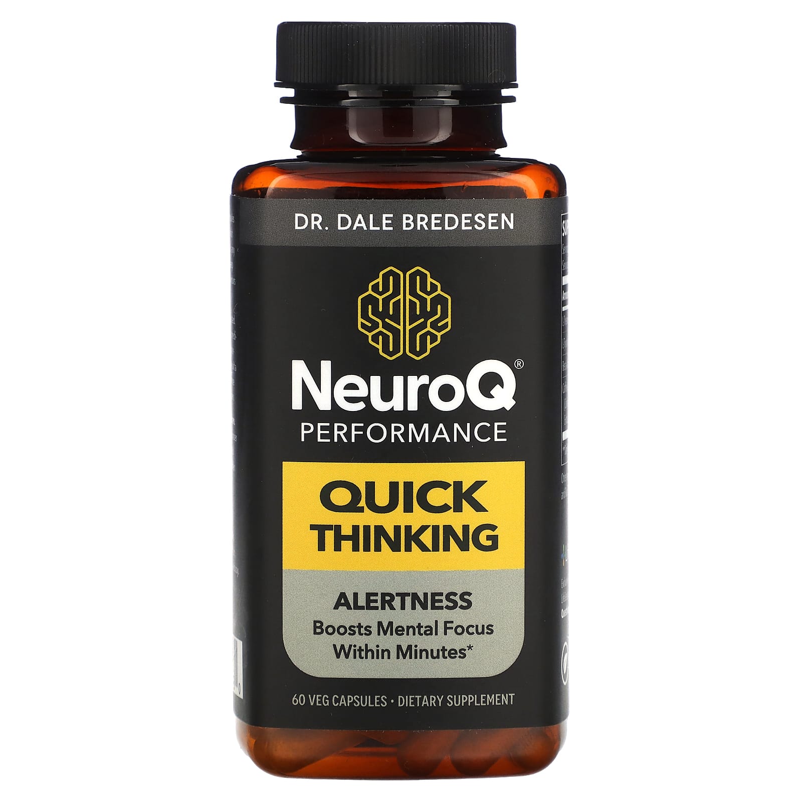 LifeSeasons, NeuroQ Performance, Quick Thinking, 60 Veg Capsules - Image 1