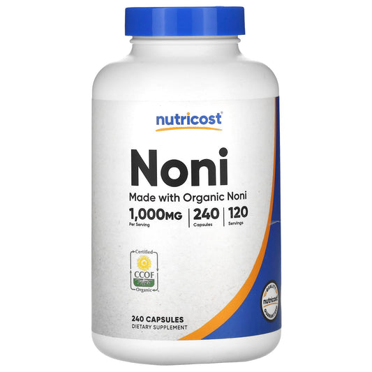 Nutricost, Noni, 240 Capsules (500 mg per Capsule) - Image 1