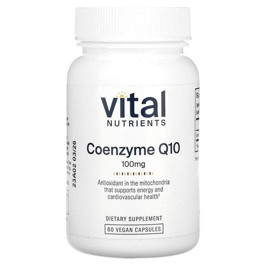 Vital Nutrients, Coenzyme Q10, 100 mg, 60 Vegan Capsules - Image 1