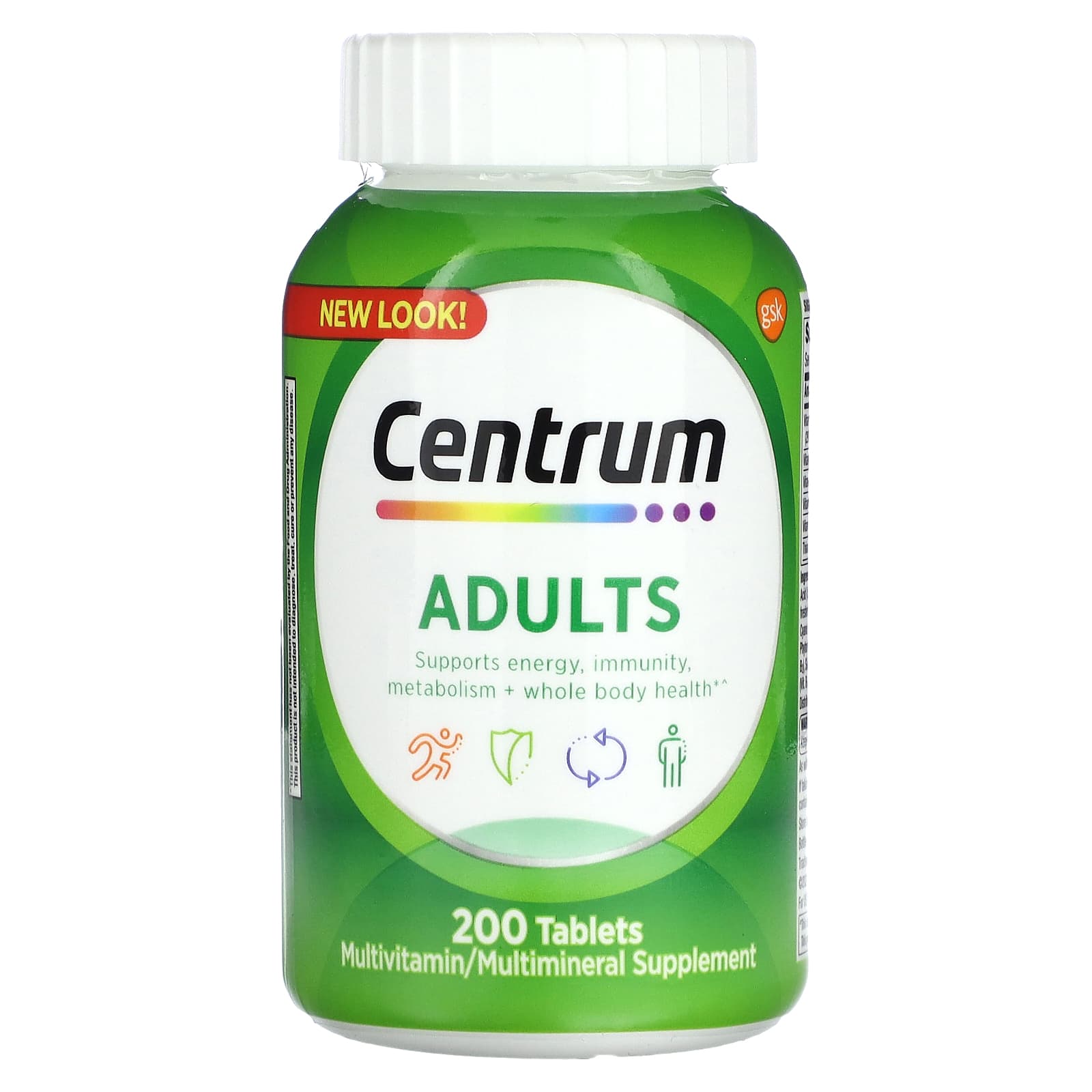 Centrum Adult Multivitamin Supplement 200 Tablets - Image 1