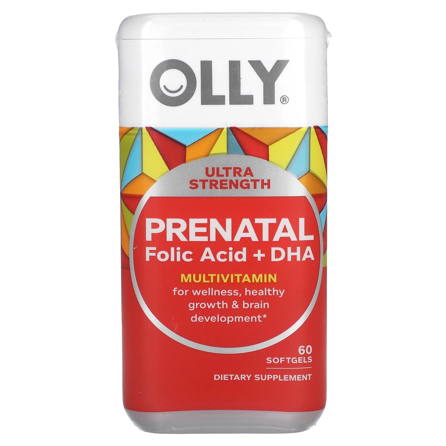 OLLY, Prenatal, Folic Acid + DHA , 60 Softgels - Image 1