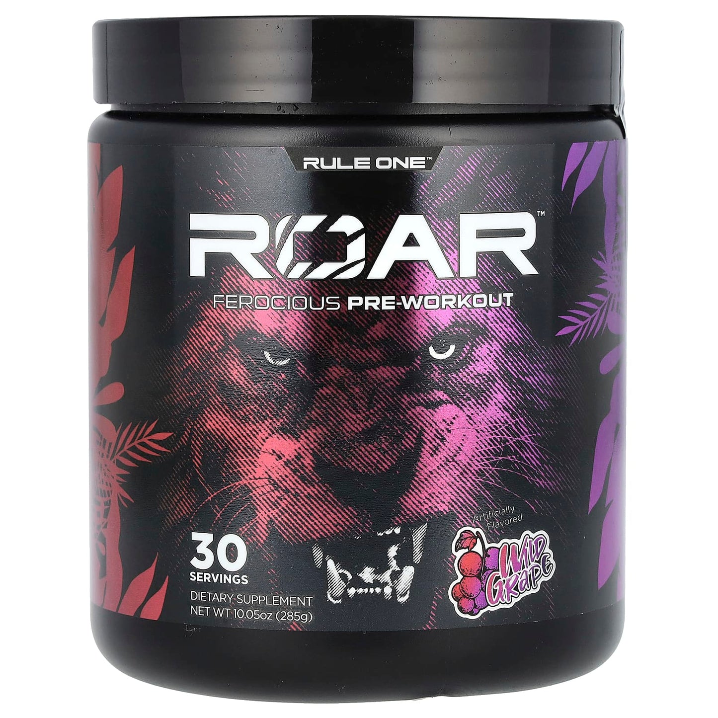 Rule One Proteins, Roar, Ferocious Pre-Workout, Wild Grape, 10.05 oz (285 g) - Image 1