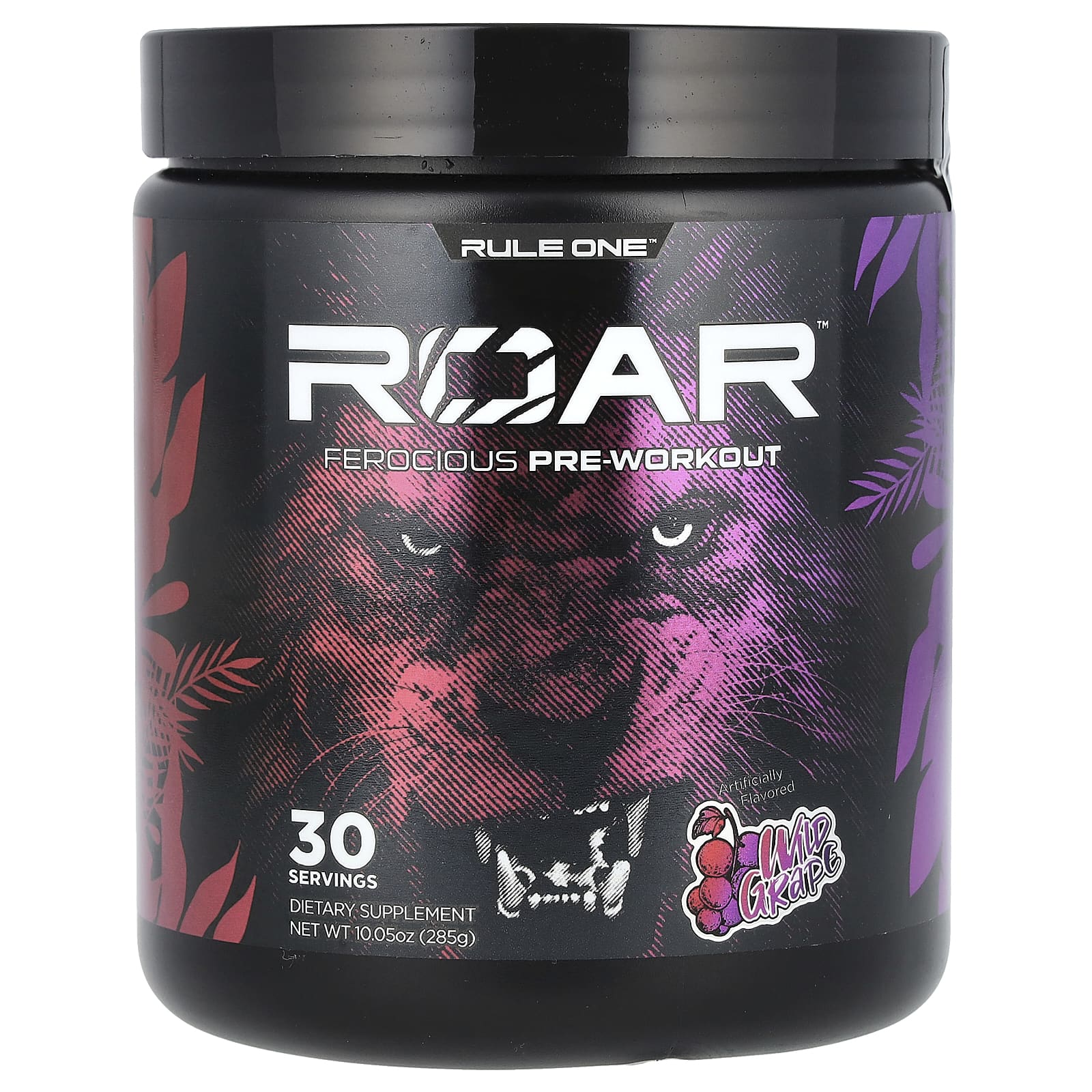 Rule One Proteins, Roar, Ferocious Pre-Workout, Wild Grape, 10.05 oz (285 g) - Image 1