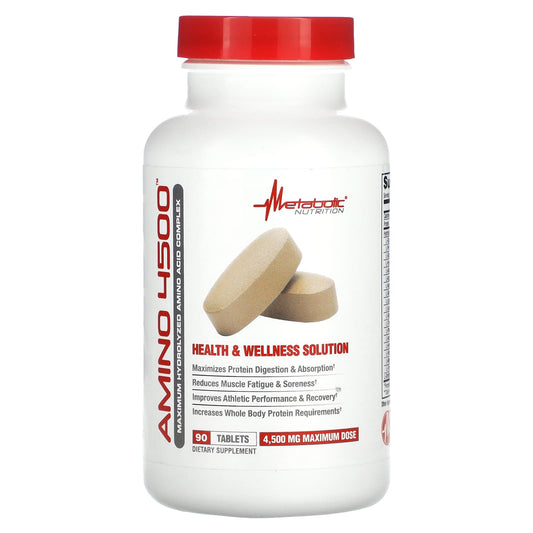 Metabolic Nutrition, Amino 4500, 90 Tablets - Image 1