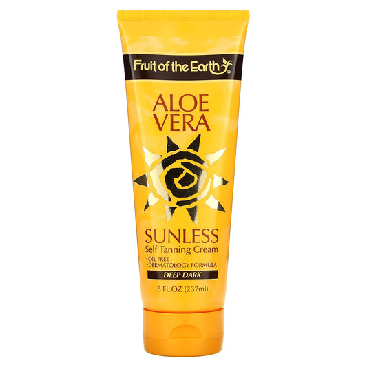 Deep Dark Self Tanning Cream by Fruit of the Earth, 8 fl oz - Image 1