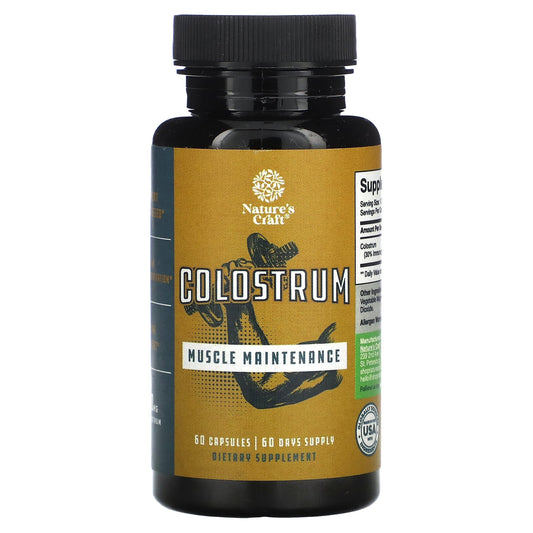 Nature's Craft, Colostrum, 500 mg, 60 Capsules - Image 1
