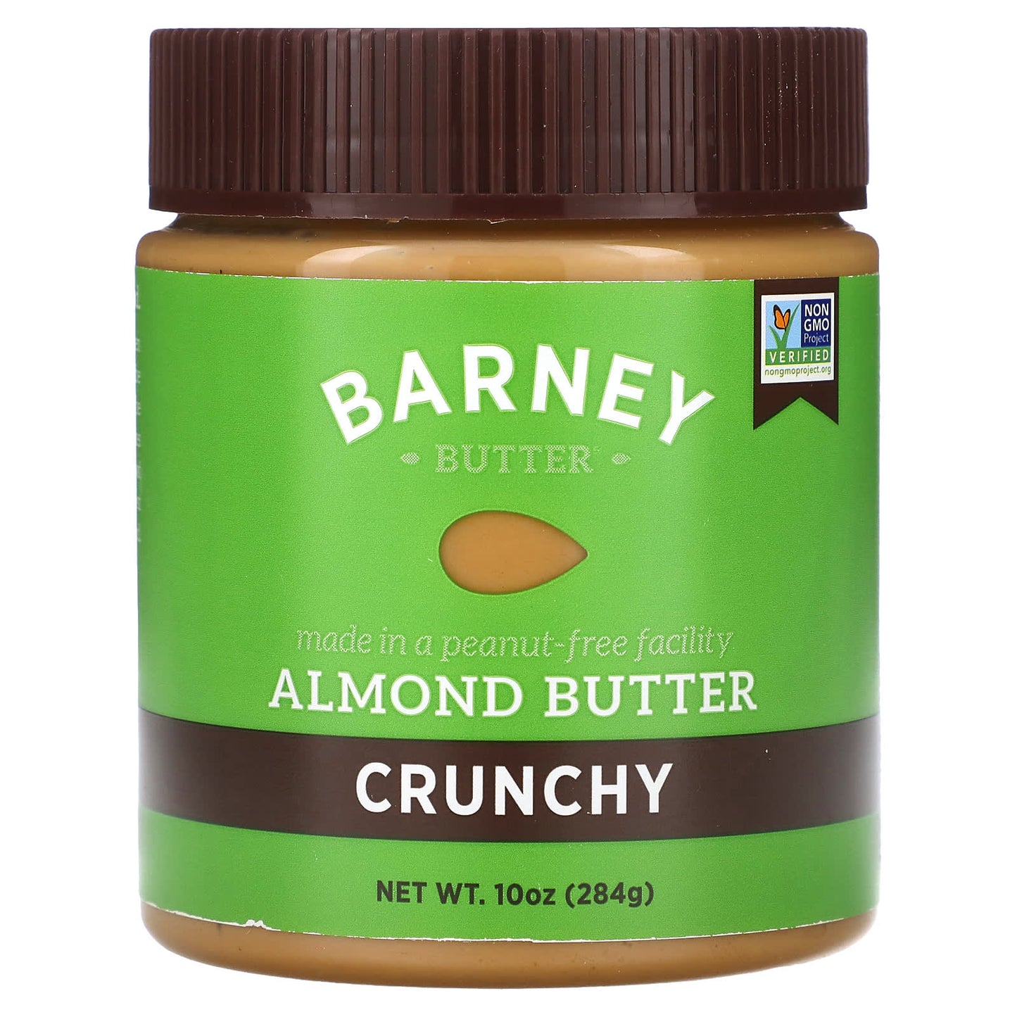 Barney Butter Crunchy Almond Butter, 10oz, Non-GMO, Vegan Friendly - Image 1