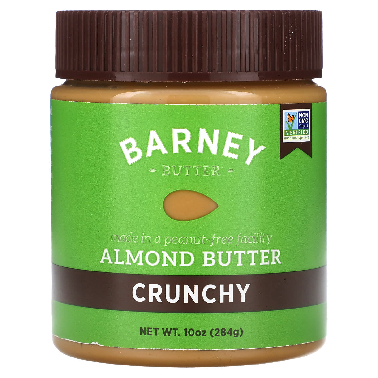 Barney Butter Crunchy Almond Butter, 10oz, Non-GMO, Vegan Friendly - Image 1