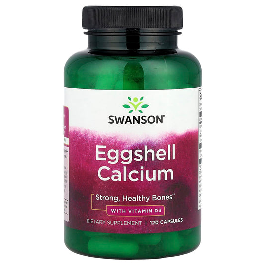 Swanson, Eggshell Calcium With Vitamin D3, 120 Capsules - Image 1