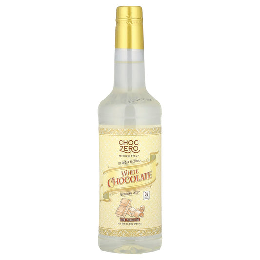ChocZero, Premium Syrup, White Chocolate, Sugar Free , 26.5 oz (750 ml)