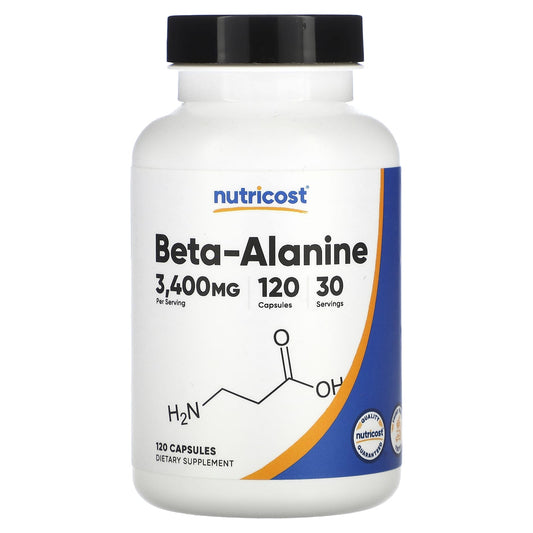 Nutricost, Beta-Alanine, 120 Capsules (850 mg per Capsule) - Image 1