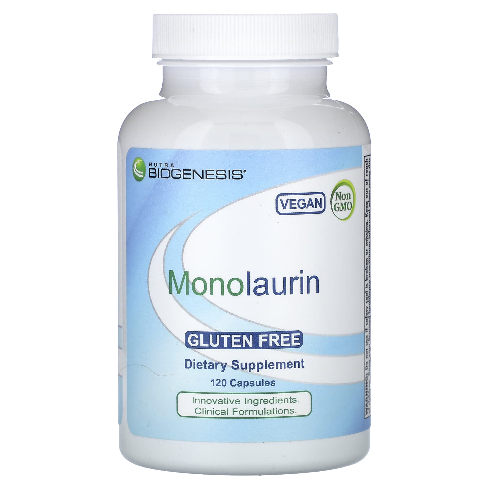 Nutra BioGenesis, Monolaurin, 120 Capsules (500 mg per Capsule) - Image 1