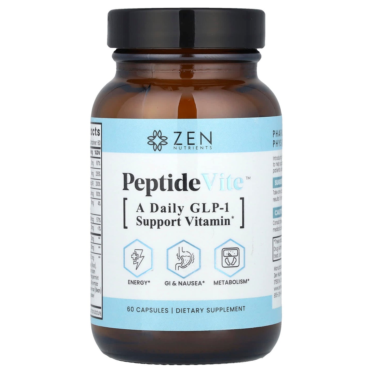 Zen Nutrients, PeptideVite™, 60 Capsules - Image 1