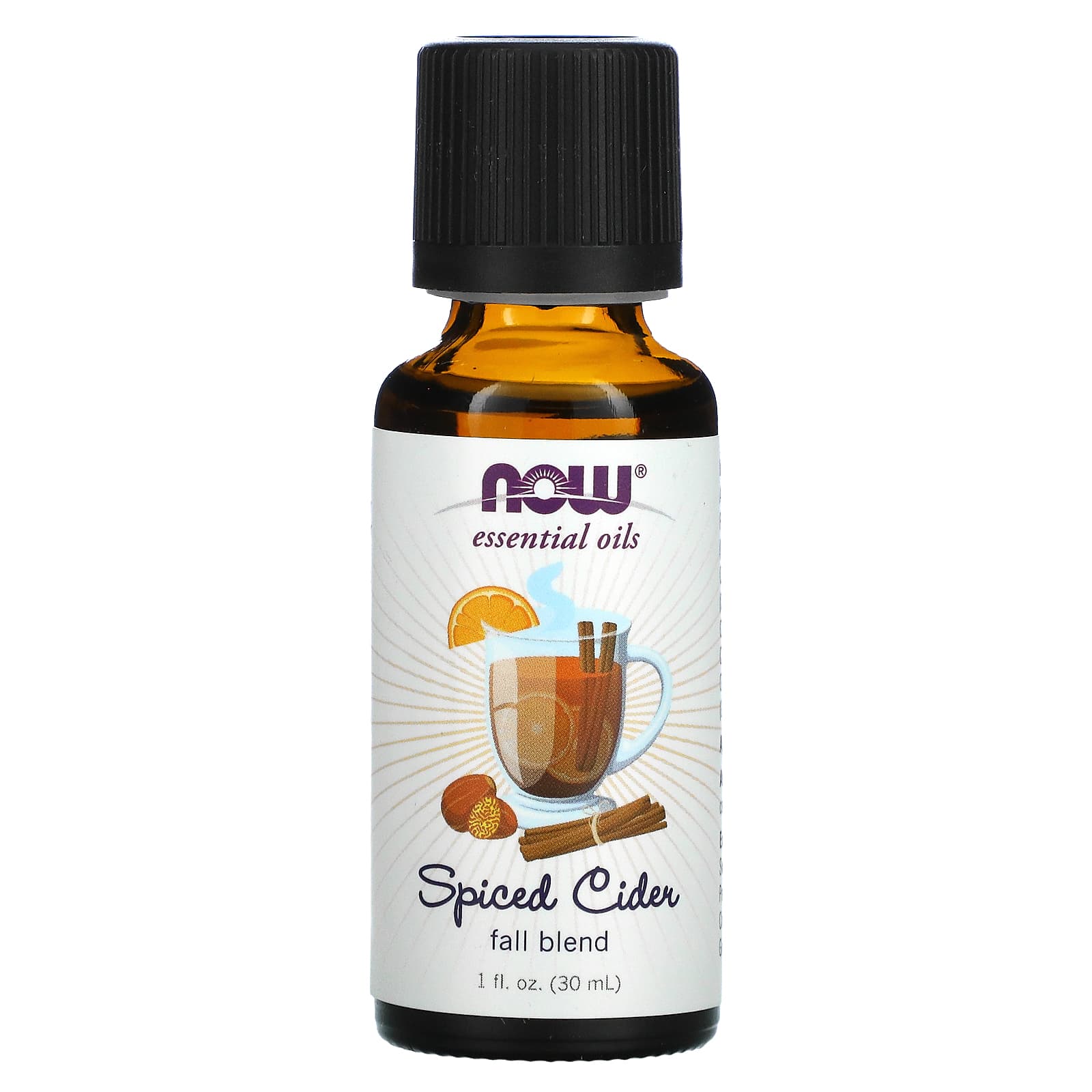 NOW Foods, Essential Oils, Spiced Cider, 1 fl oz (30 ml) - Image 1
