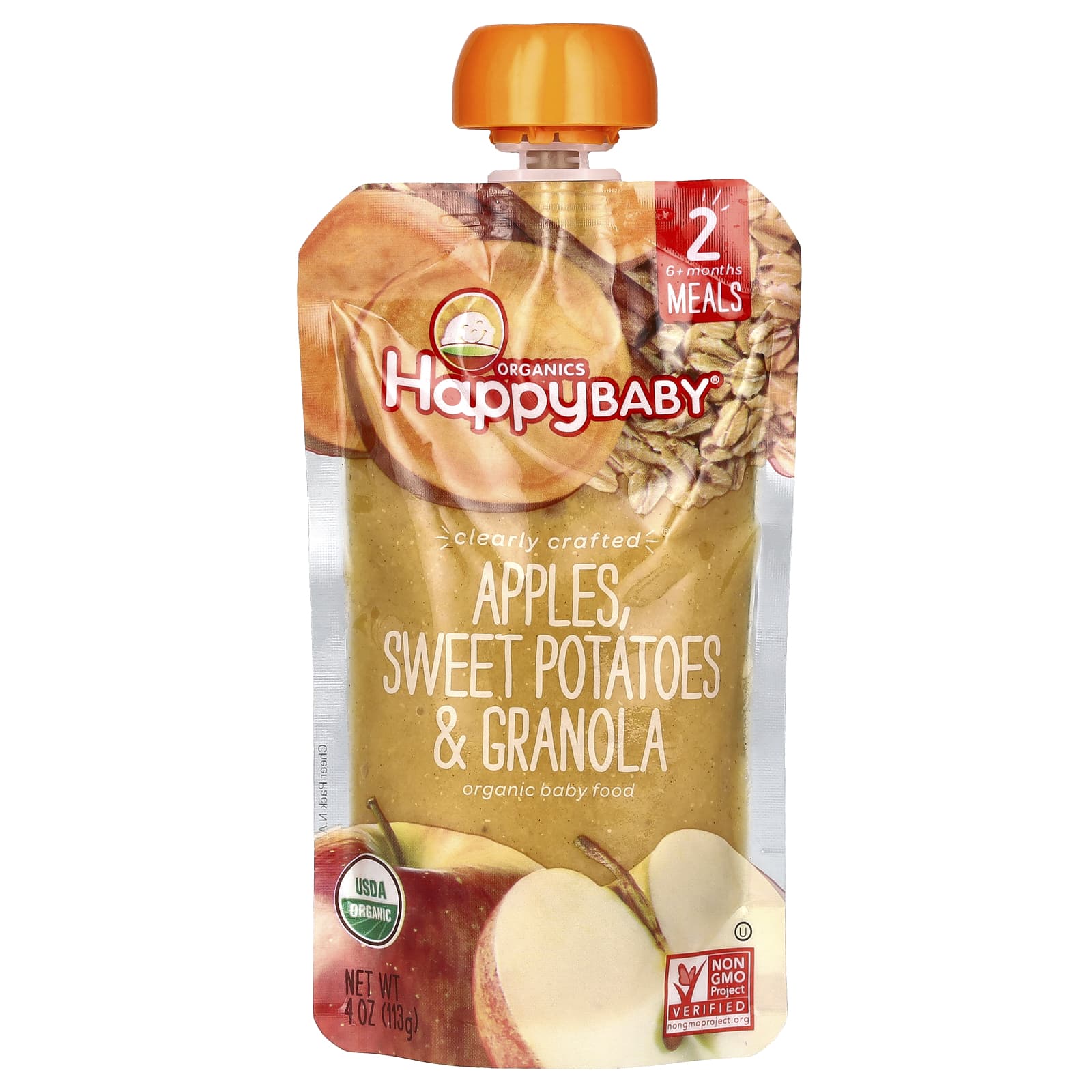 Happy Family Organics Organic Baby Food for 6+ Months - Healthy, USDA Organic - Image 1