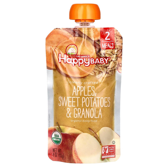 Happy Family Organics Organic Baby Food for 6+ Months - Healthy, USDA Organic - Image 1