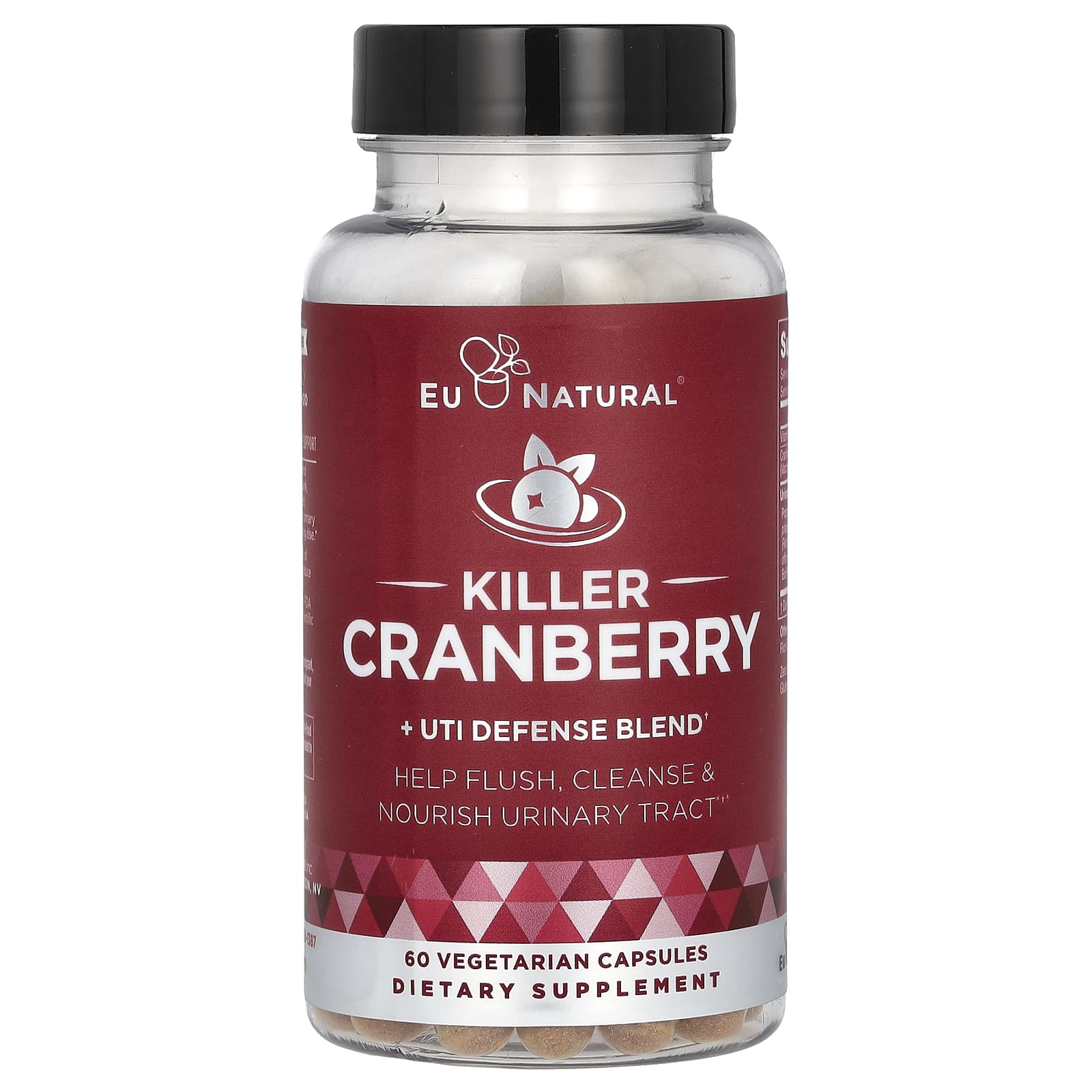 Natural UTI Defense with Eu Natural Cranberry Blend - 60 Capsules - Image 1