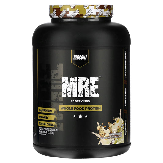 Redcon1, MRE, Whole Food Protein, Banana Nut Bread, 7.16 lb (3,250 g) - Image 1